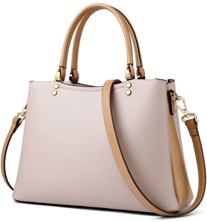 Light Pink Women's Tote Bag | Top Handle Shoulder Tote with Adjustable Strap